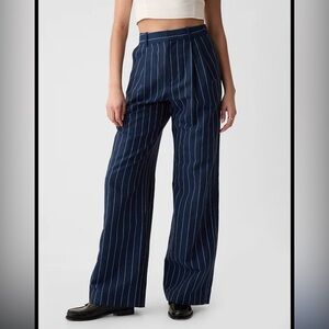Gap High Rise Linen-Cotton Trousers